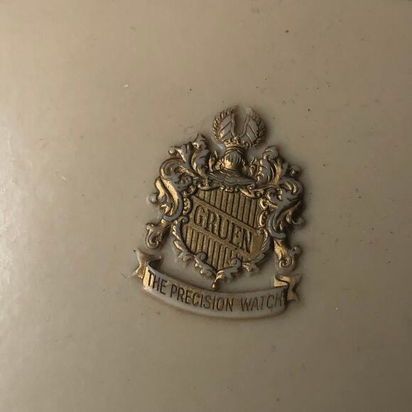 Vintage Gruen Plastic Original Wrist Watch Display Storage Box Case - Picture 5 of 14